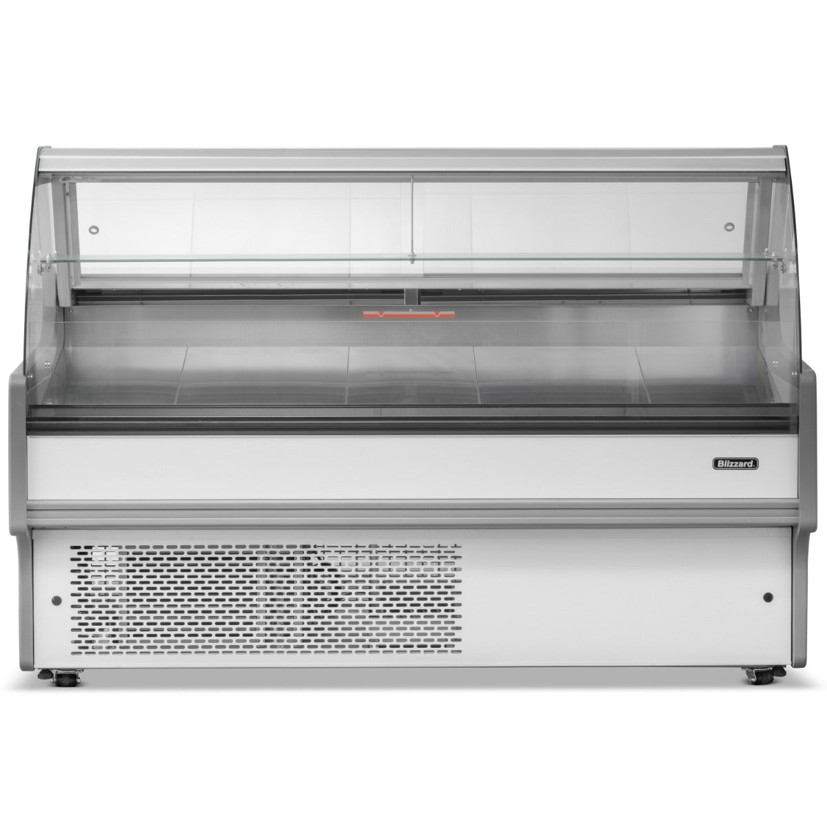 2m Curved Glass Serve Over Counter