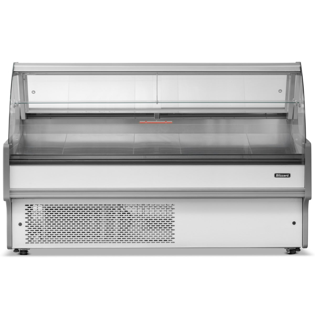 2.5m Curved Glass Serve Over Counter