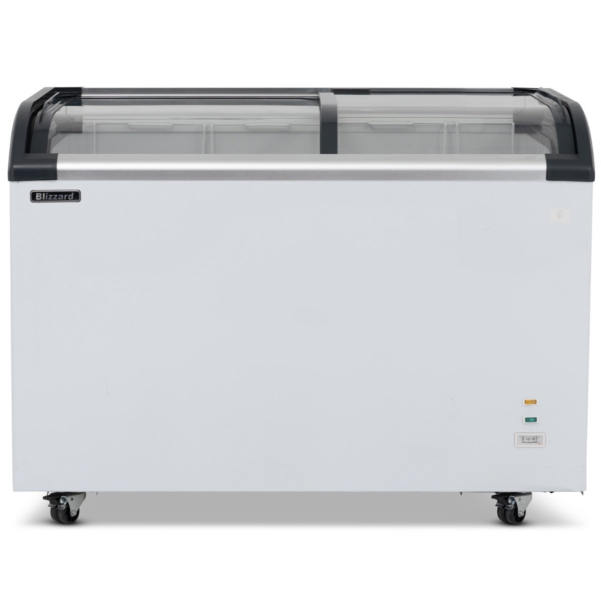 Graded 02072 320 L Curved Glass Lid Freezer