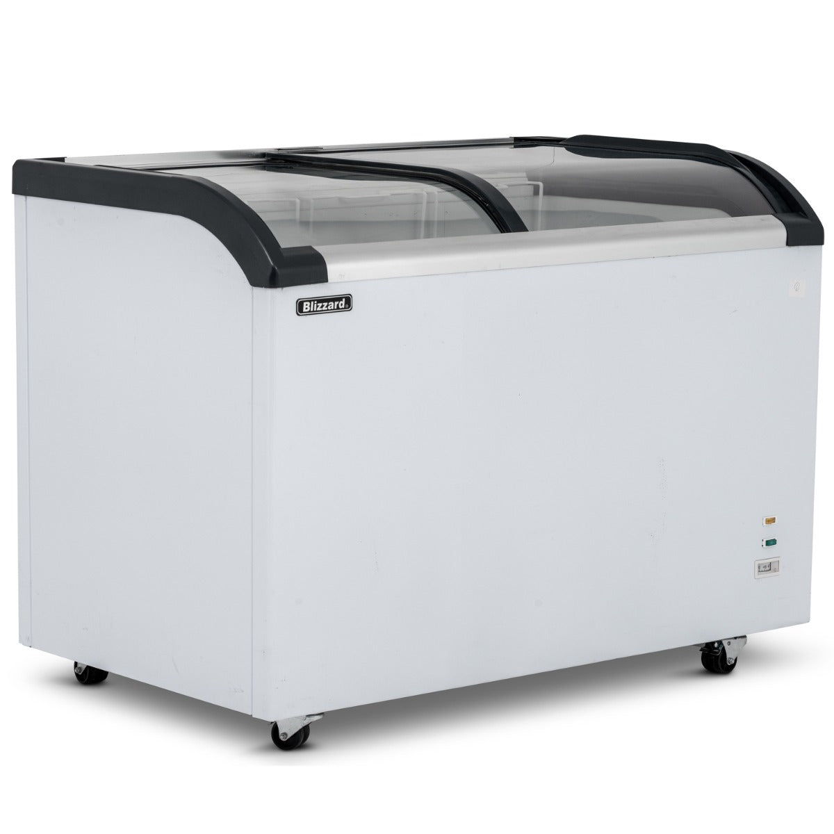 Graded 02072 320 L Curved Glass Lid Freezer