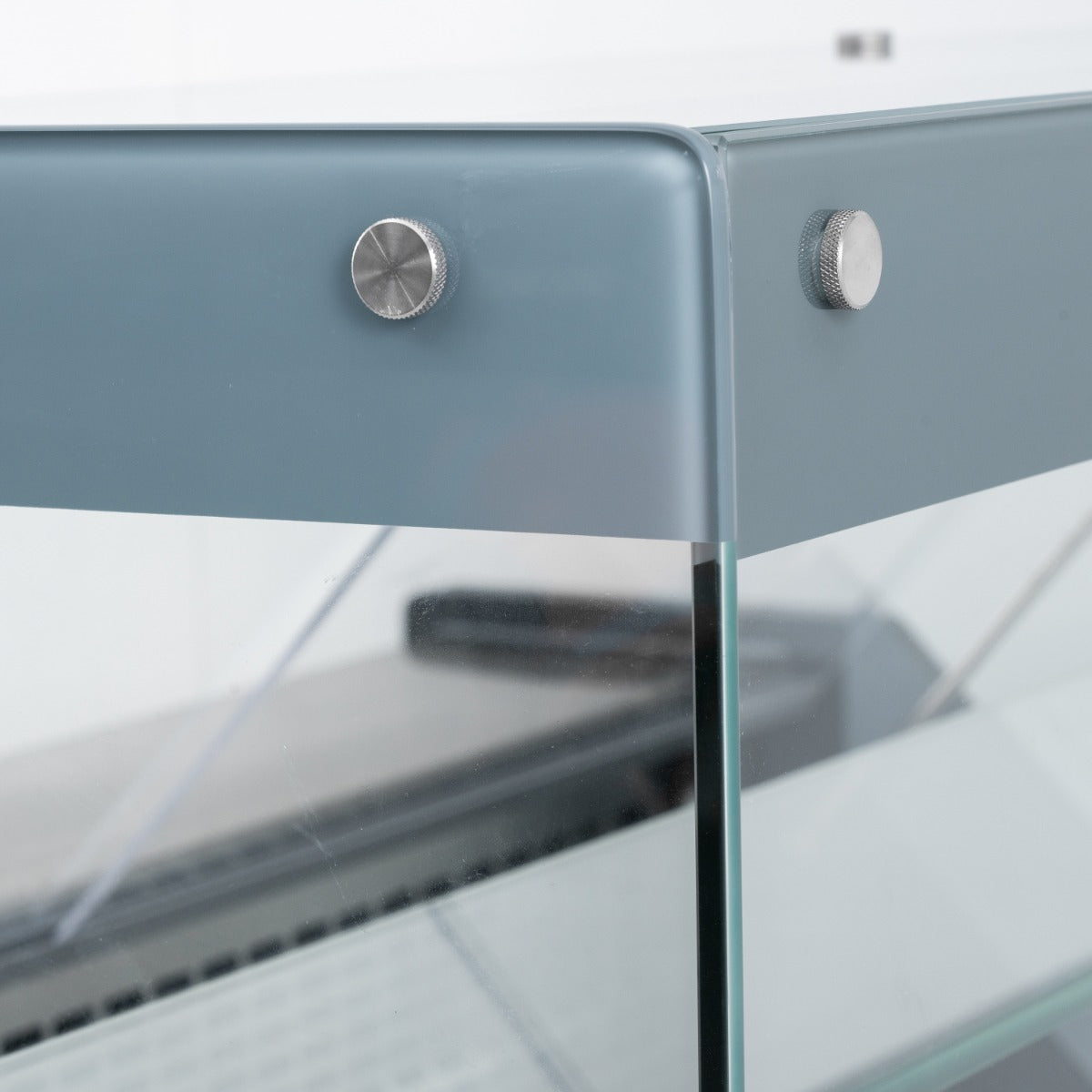 1.3m Flat Glass Serve Over Counter