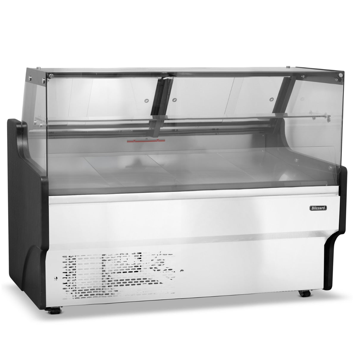 1.3m Flat Glass Serve Over Counter