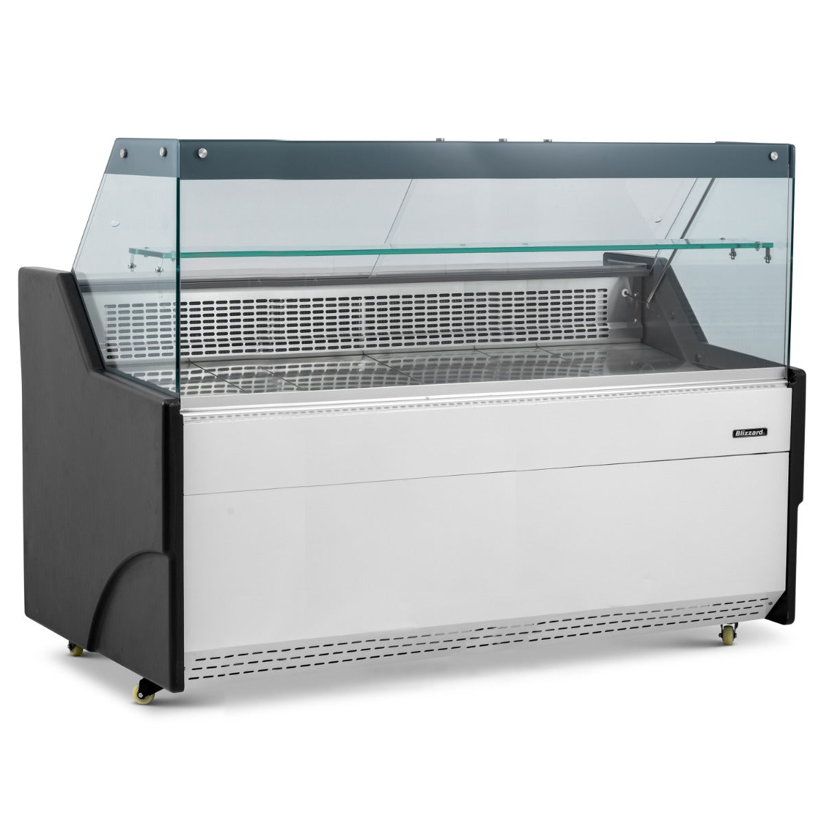 2m Flat Glass Serve Over Counter