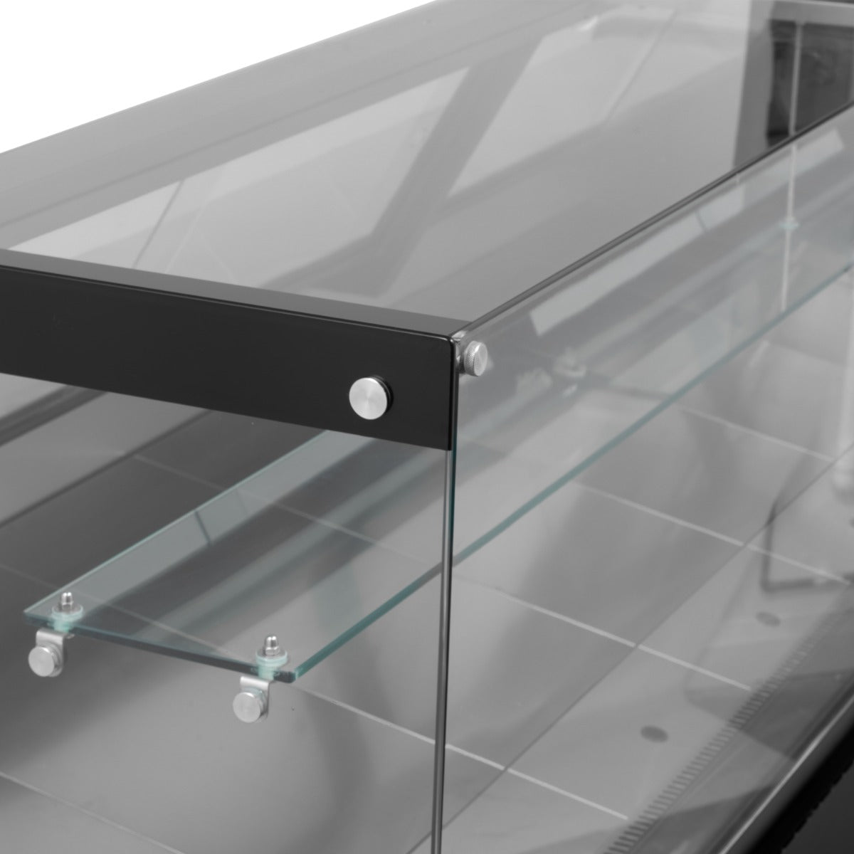 1.5m Flat Glass Serve Over Counter