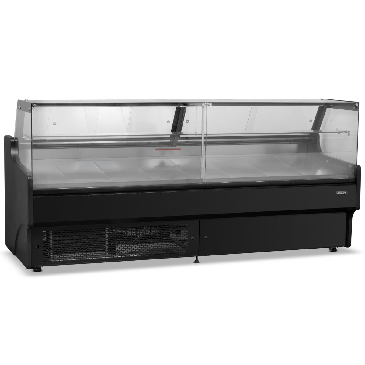2.5m Flat Glass Serve Over Counter