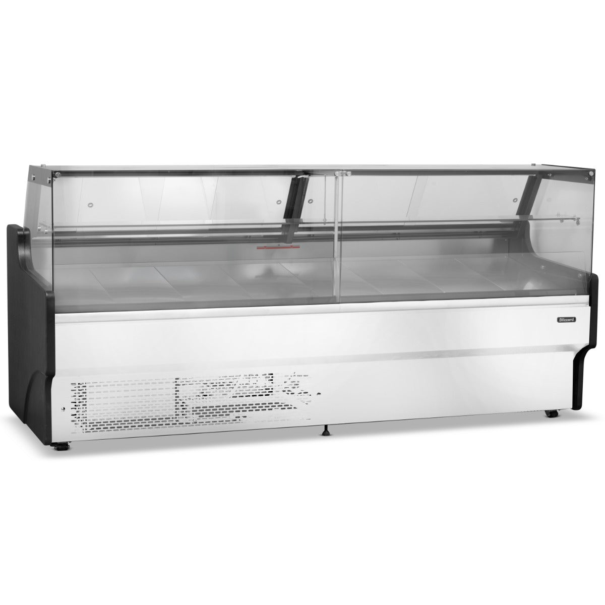 2.5m Flat Glass Serve Over Counter