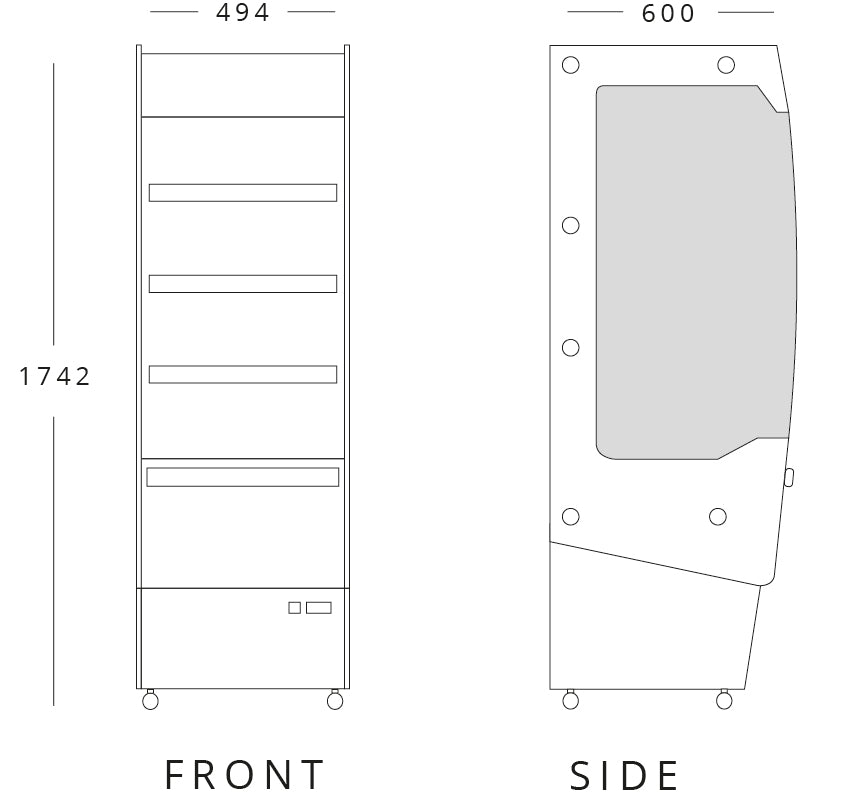 Slimline Heated Display