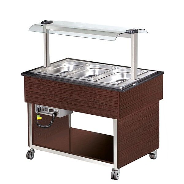 3 X Gn1/1 Hot Buffet Display