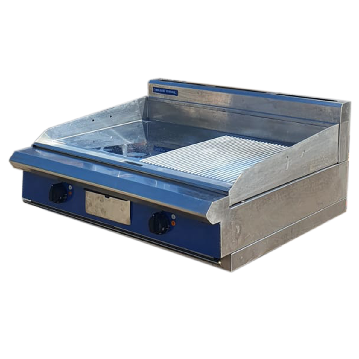 Blue Seal Chrome Griddle Half Ribbed Half Smooth Electric Flat Griddle 90 cm with or without table Refurbished
