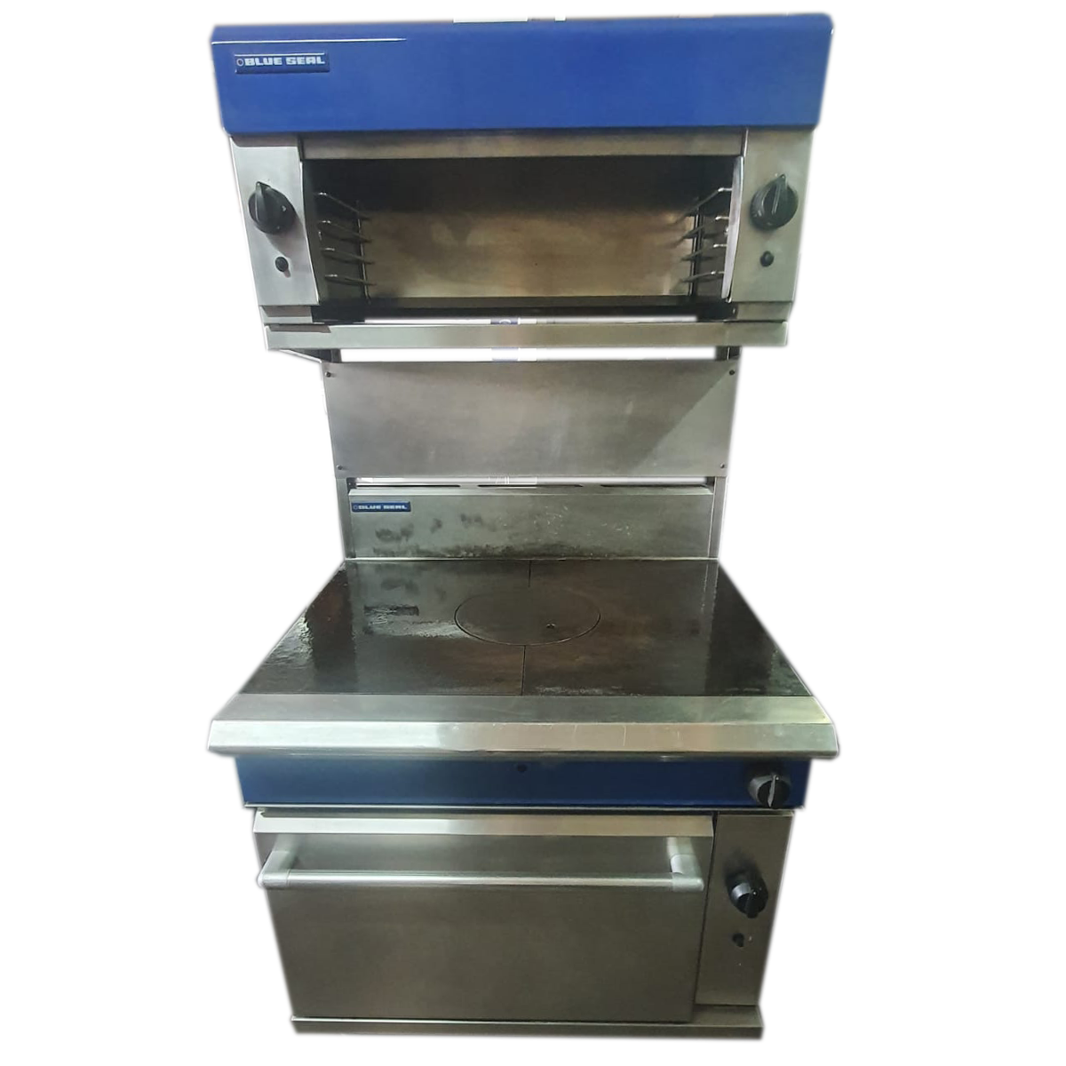 Blue Seal Solid Top Gas Oven Range G570 and salamander - Refurbished