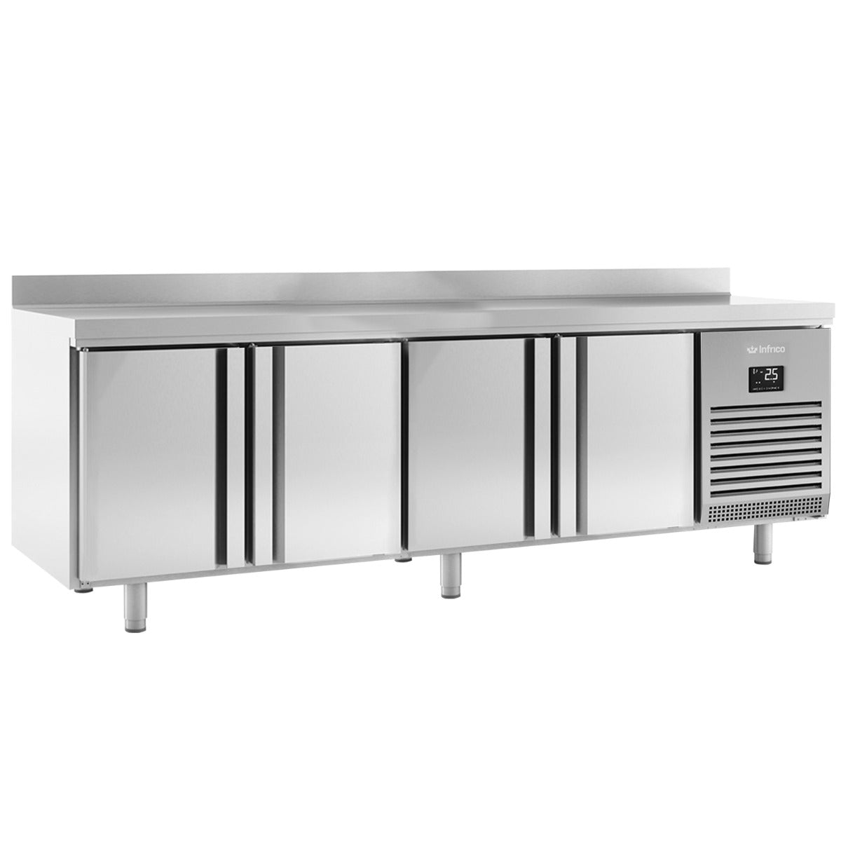Four Door Freezer Counter With Upstand