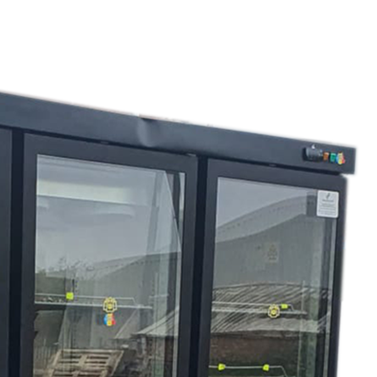 Glass 3 Door Bottle Fridge 205x68x202cm - Refurbished