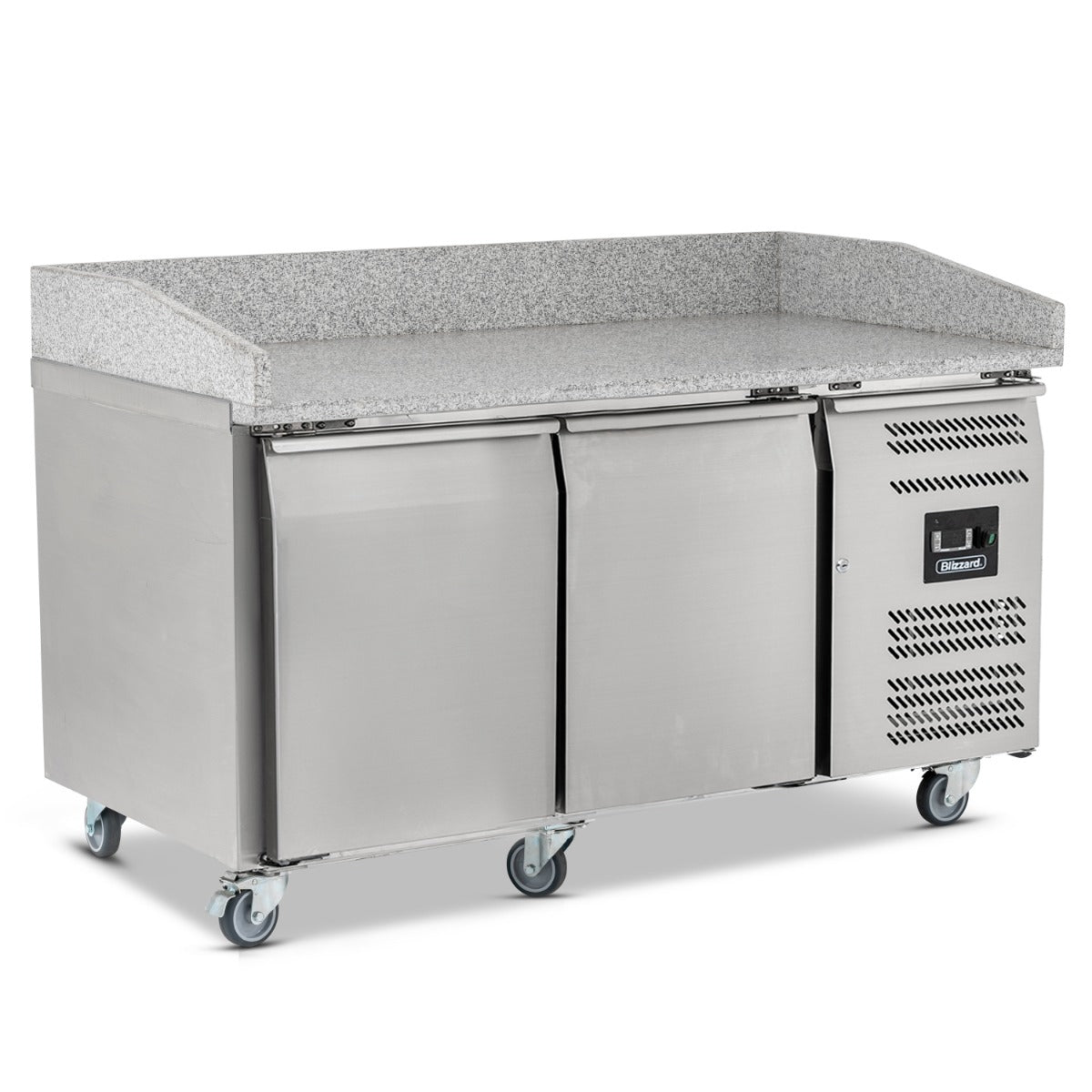 Graded 01012 Bpb1500 Double Hinged Door Pizza Prep Counter With Granite Worktop