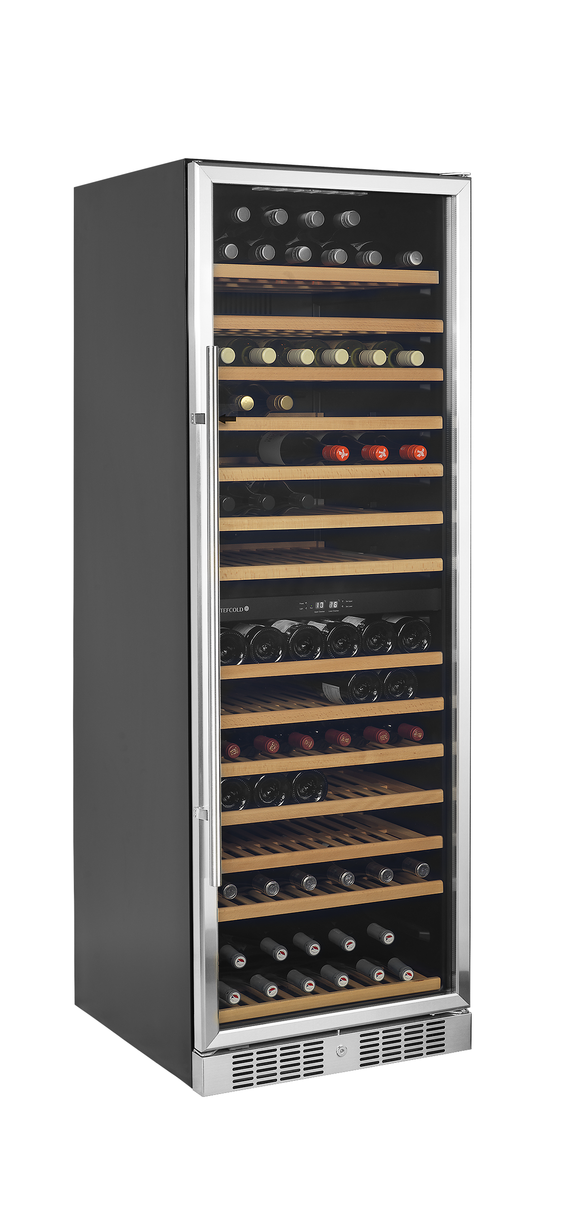 Tefcold Wine Cooler 350L, Glass Door, +5 to +10 / +10 to +18°C – TFW400-2S – image 2