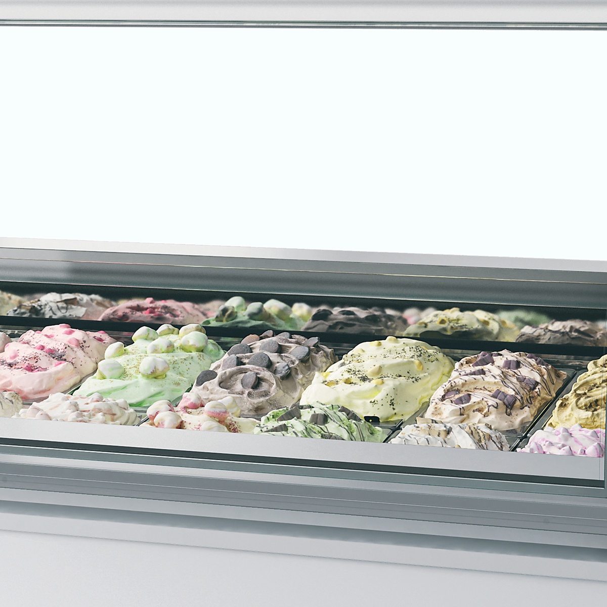 Ventilated Scoop Ice Cream Display - MILLENNIUM LX24