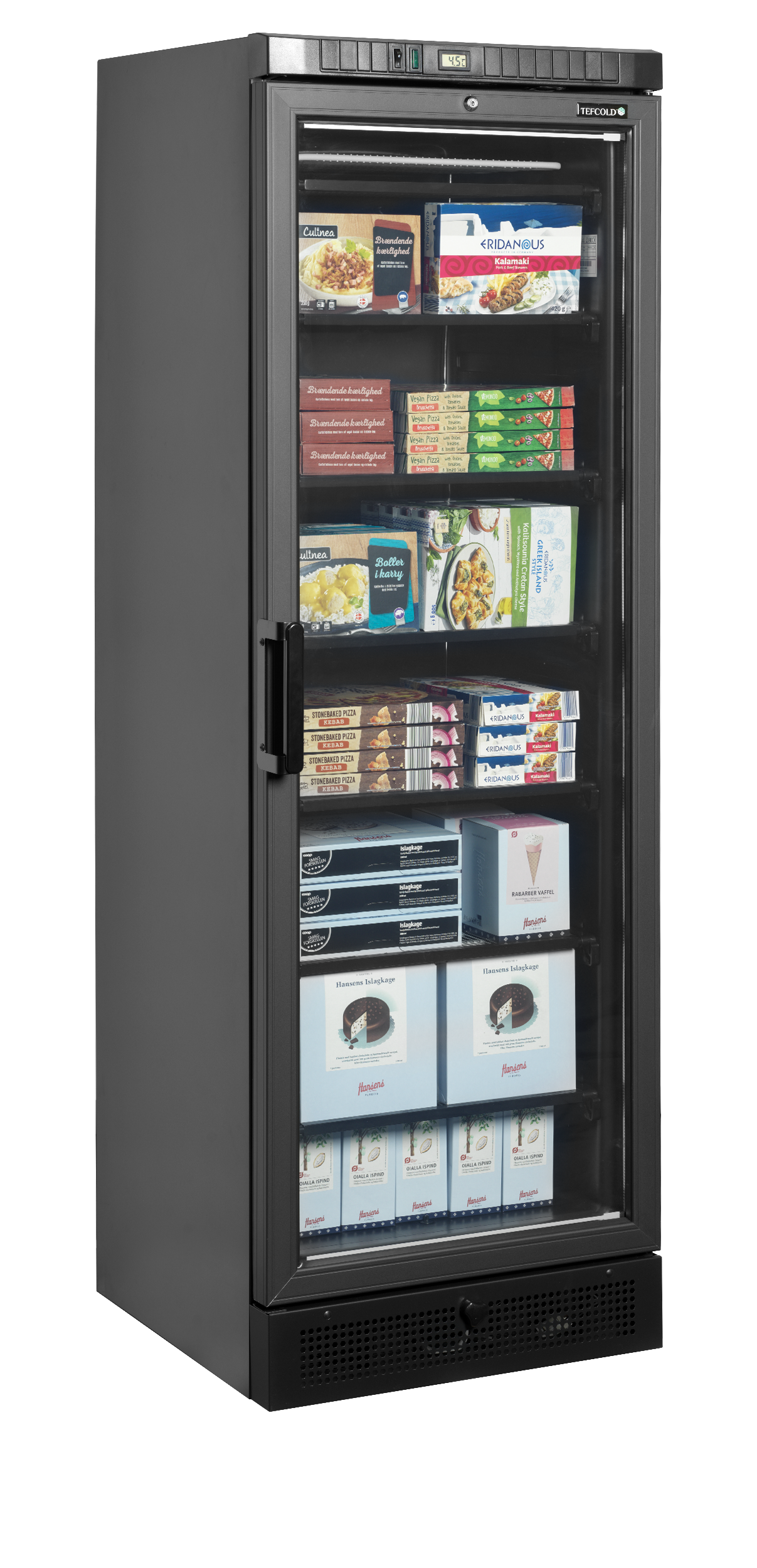 TEFCOLD - Glass Door Display Freezer - UFSC371G Black
