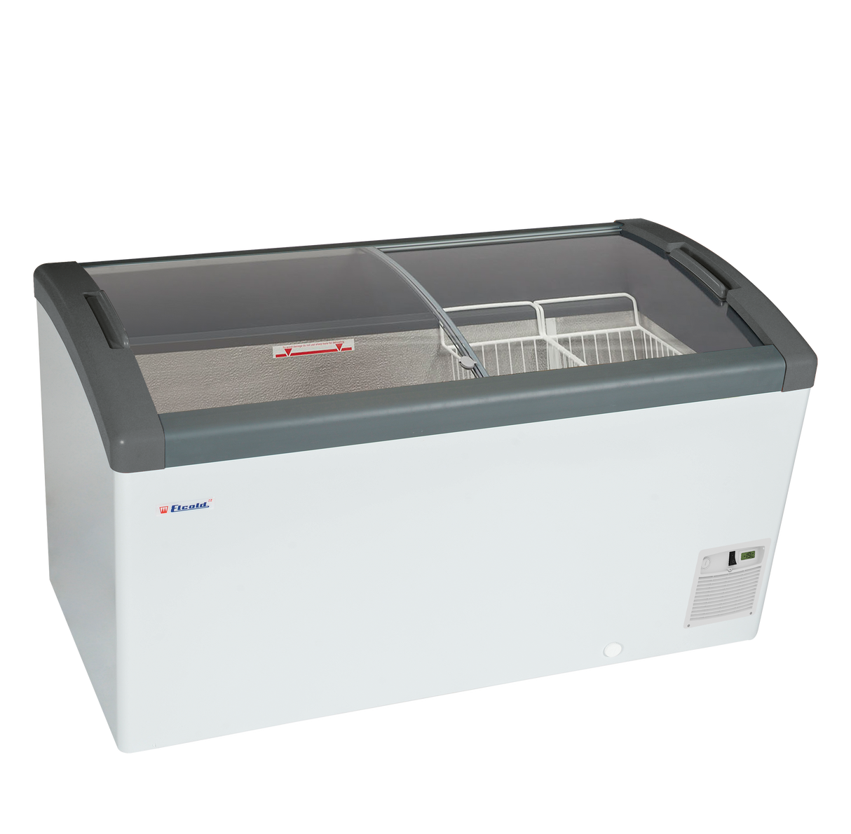 Elcold - Sliding Curved Glass Lid Chest Freezer - FOCUS 131 (ECO DESIGN)