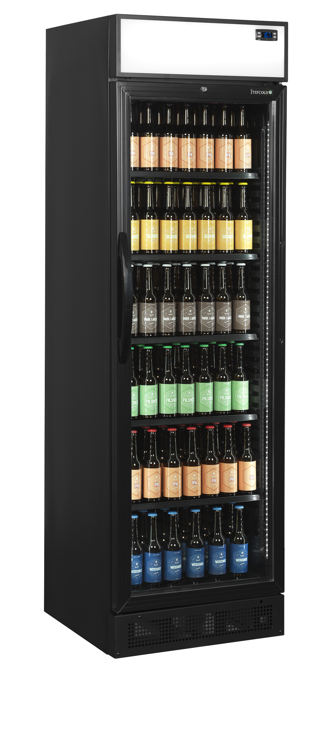 - - Glass Door Merchandiser - CEV435CP BLACK