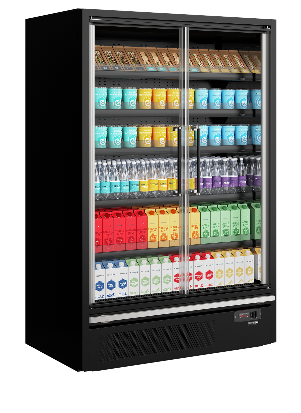 Multideck With Doors - Galaxy+ GP14FGD Black