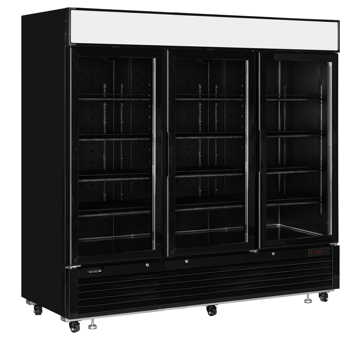 - - Glass Door Display Freezer - LGF7500 Black