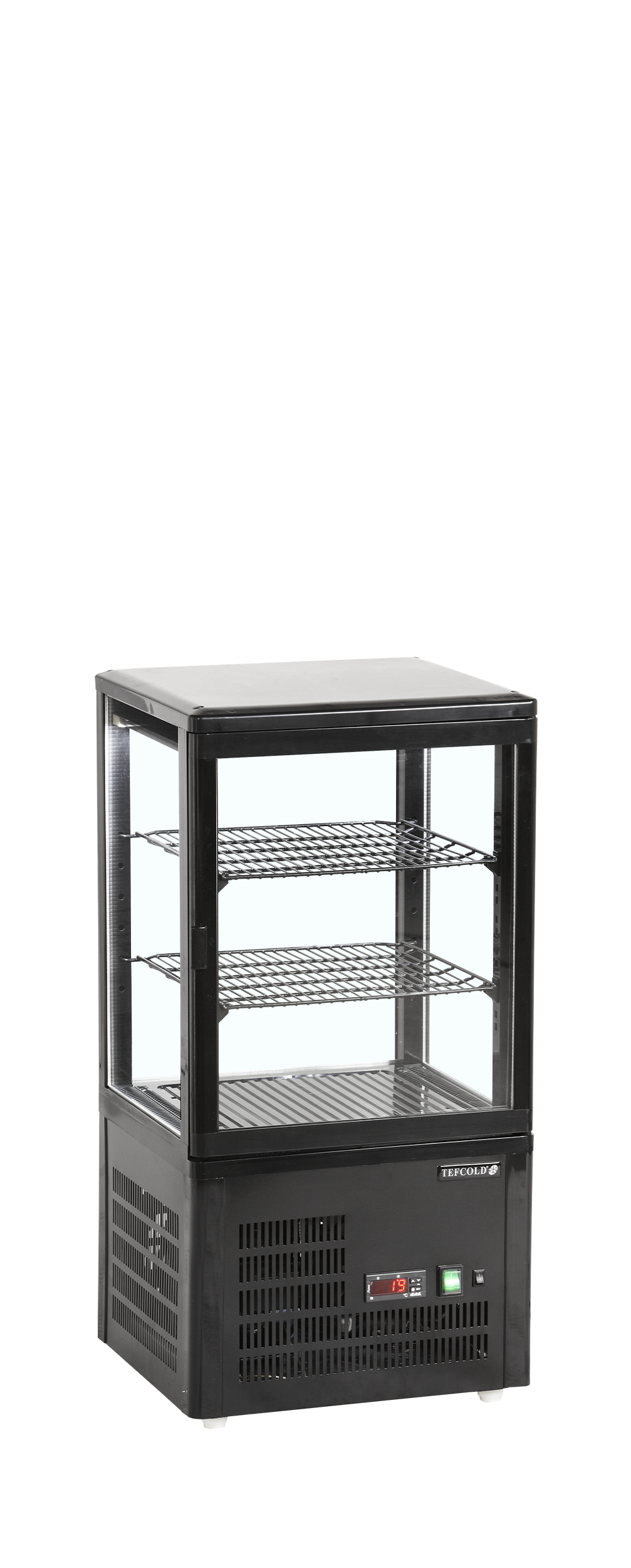 Tefcold Refrigerated Glass Display 58L, Glass Door, +2 to +12°C – UPD60