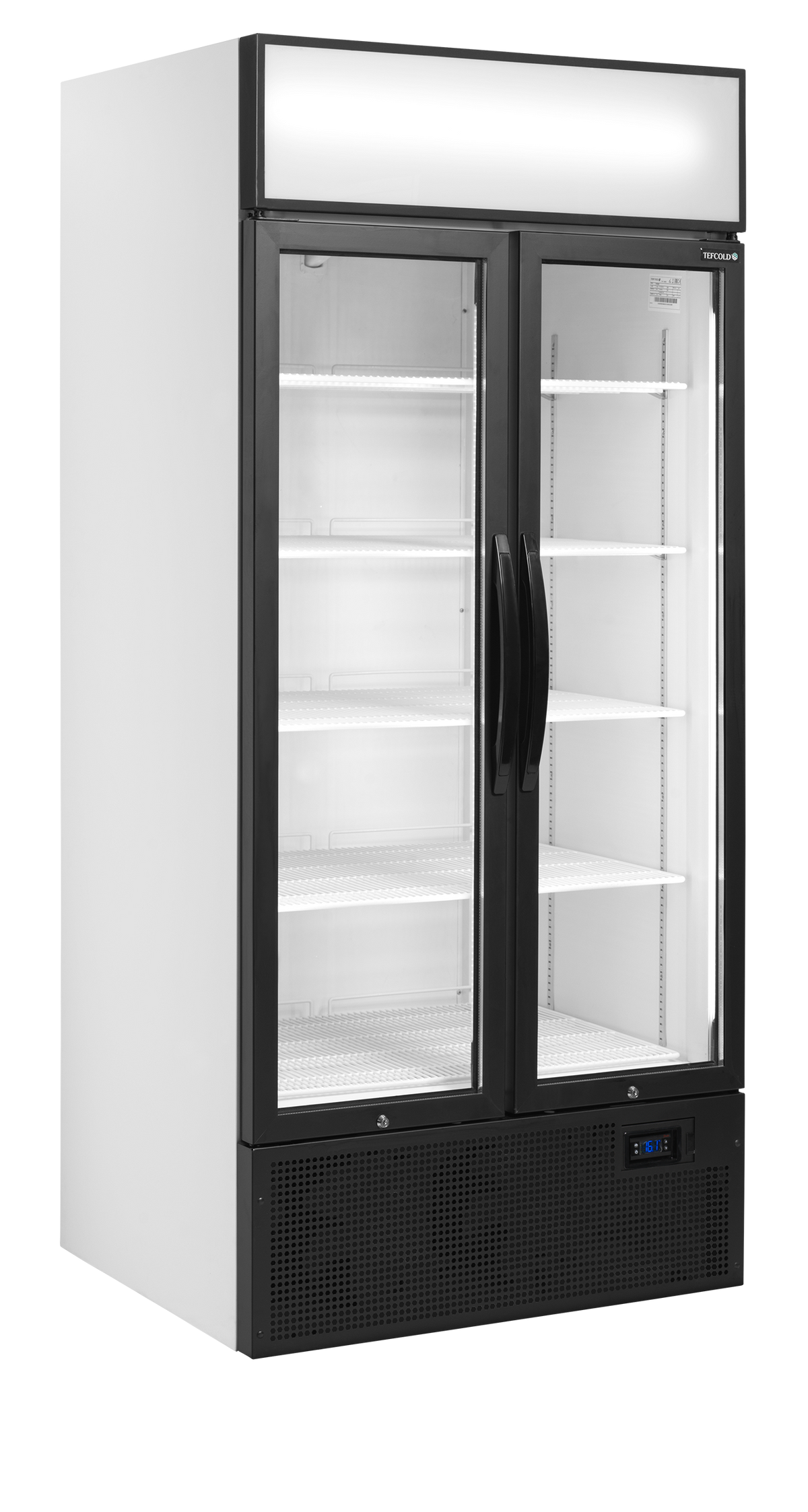 Tefcold Glass Door Merchandiser 535L, 2-Door Glass, +2 to +10°C – FSC891H