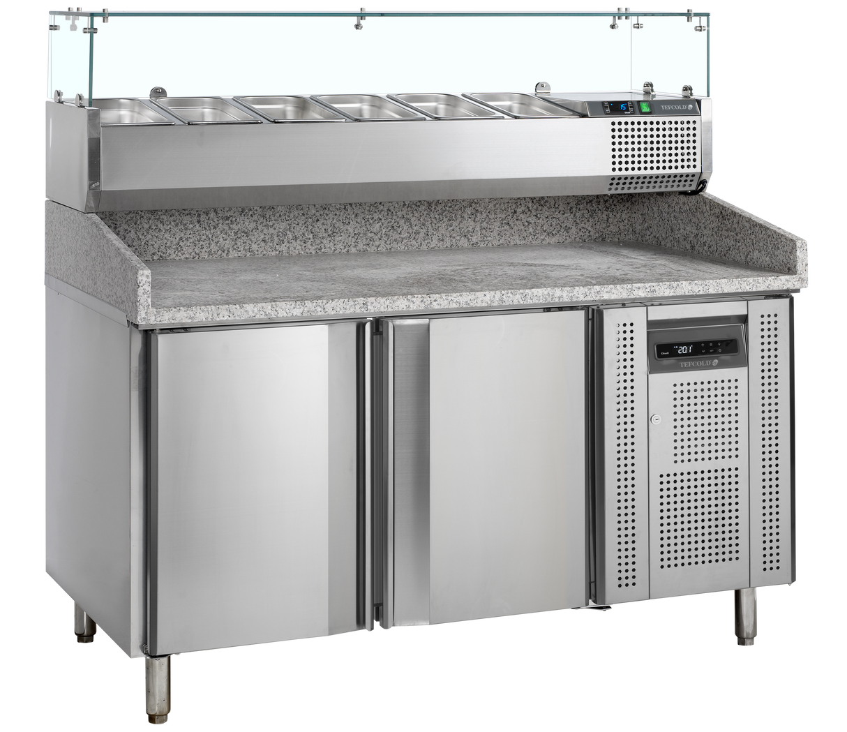 - - Pizza Table with Topping unit - PT1200 + VK38-150