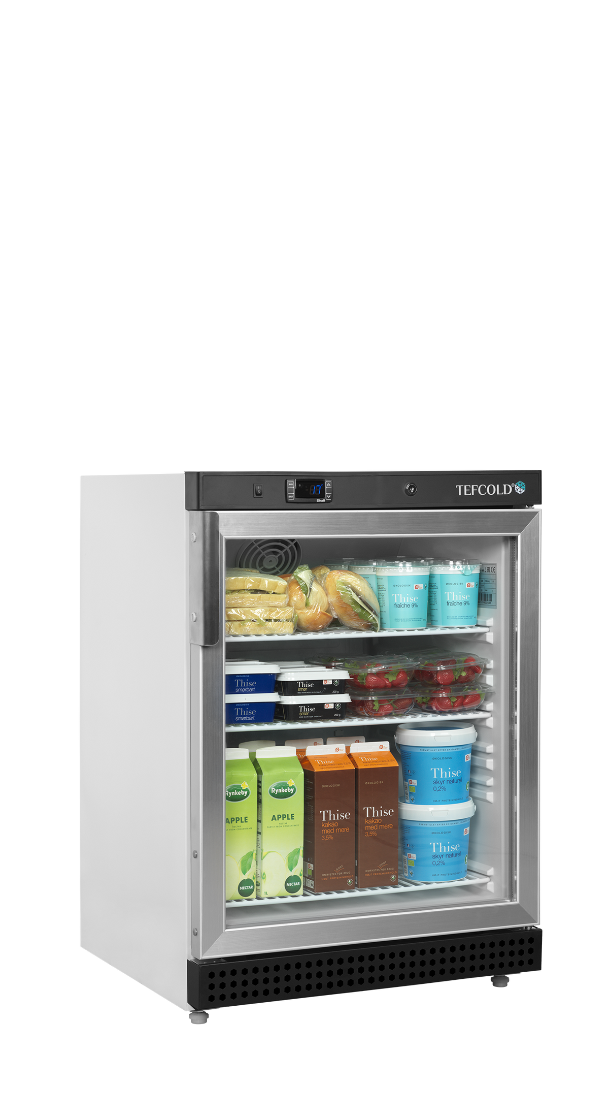 Tefcold Glass Door Merchandiser 119L, Glass Door, +2 to +10°C – UR200G – image 2