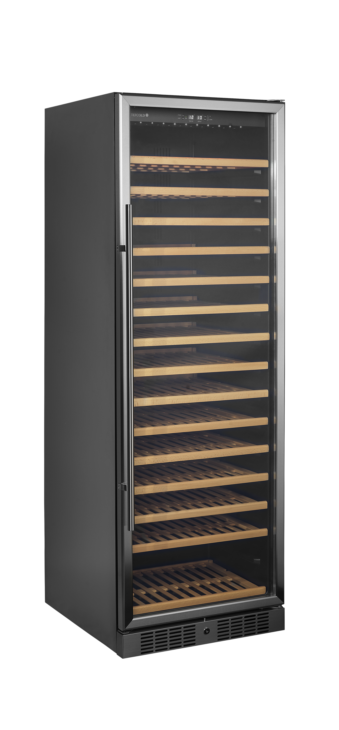 Tefcold Wine Cooler 350L, Glass Door, +5 to +18°C – TFW400-S