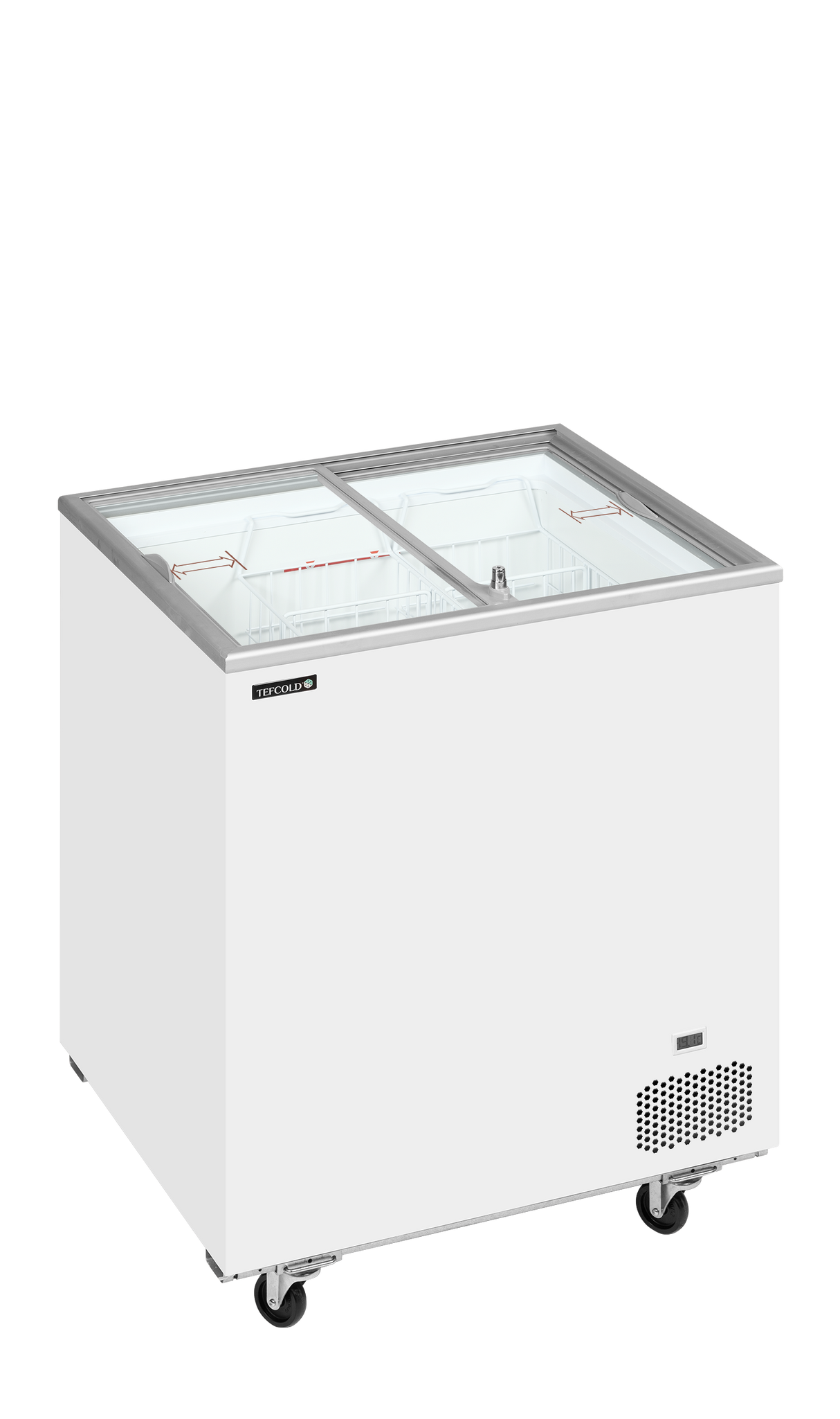 TEFCOLD - Sliding Flat Glass Lid Chest Freezer - IC201SC