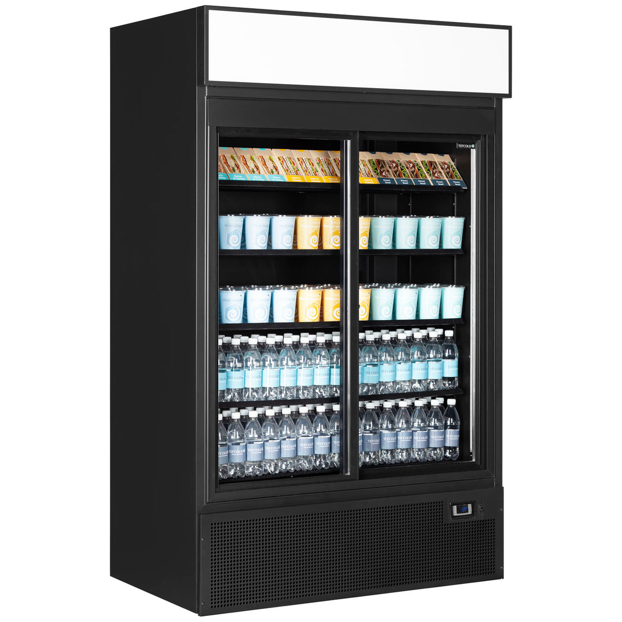 TEFCOLD - Glass Door Merchandiser - FSC1200S BLACK