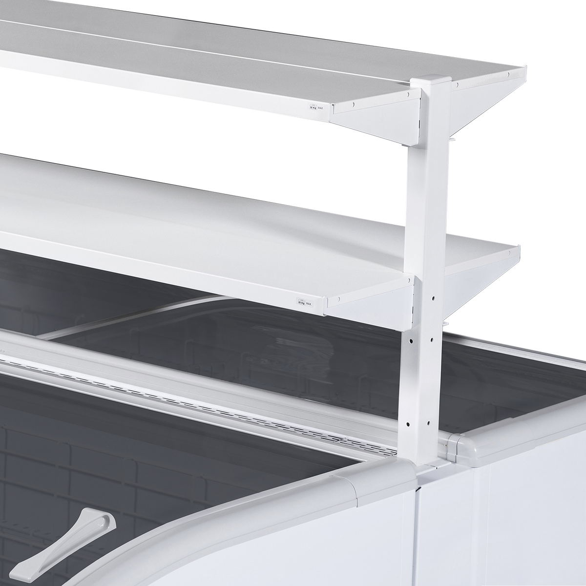 Tefcold High Vision Supermarket Freezer 630L, -24 to -18°C – SUPER 220DE RAL7016