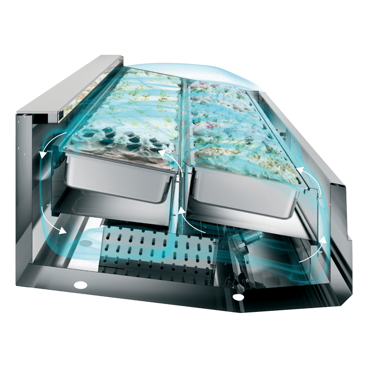 ISA - Ventilated Scoop Ice Cream Display - SUPER CAPRI 18