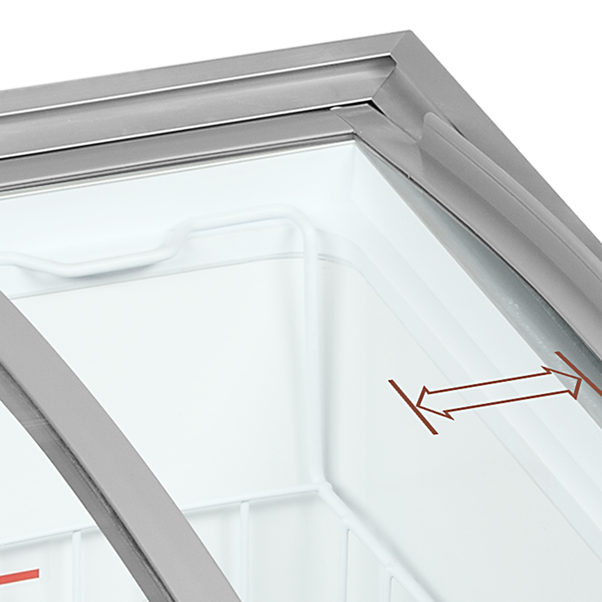 TEFCOLD - Sliding Curved Glass Lid Chest Freezer - IC101SCEB
