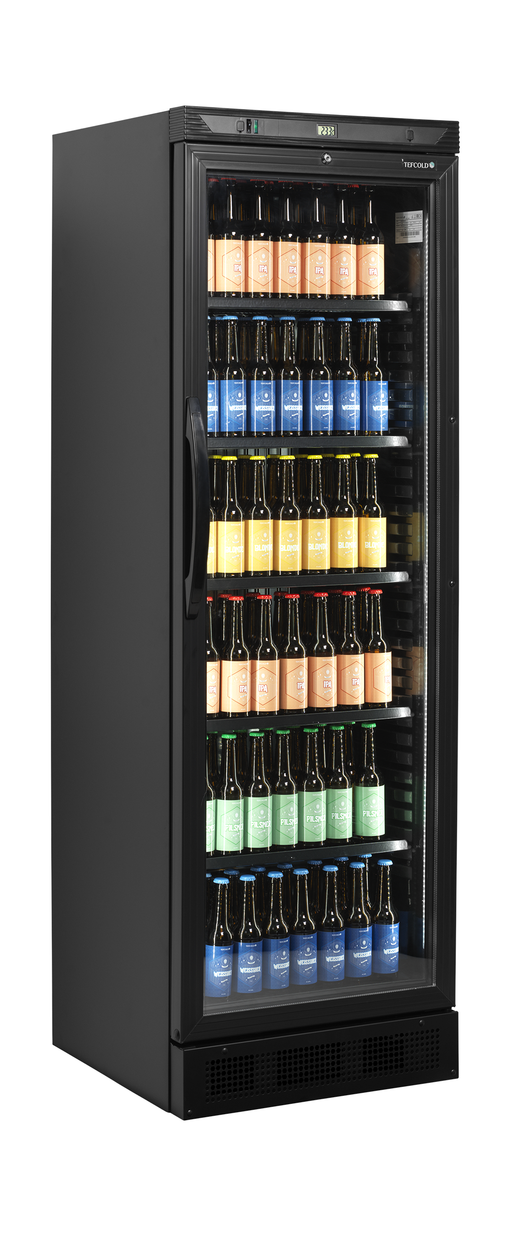 TEFCOLD - Glass Door Merchandiser - CEV425 BLACK