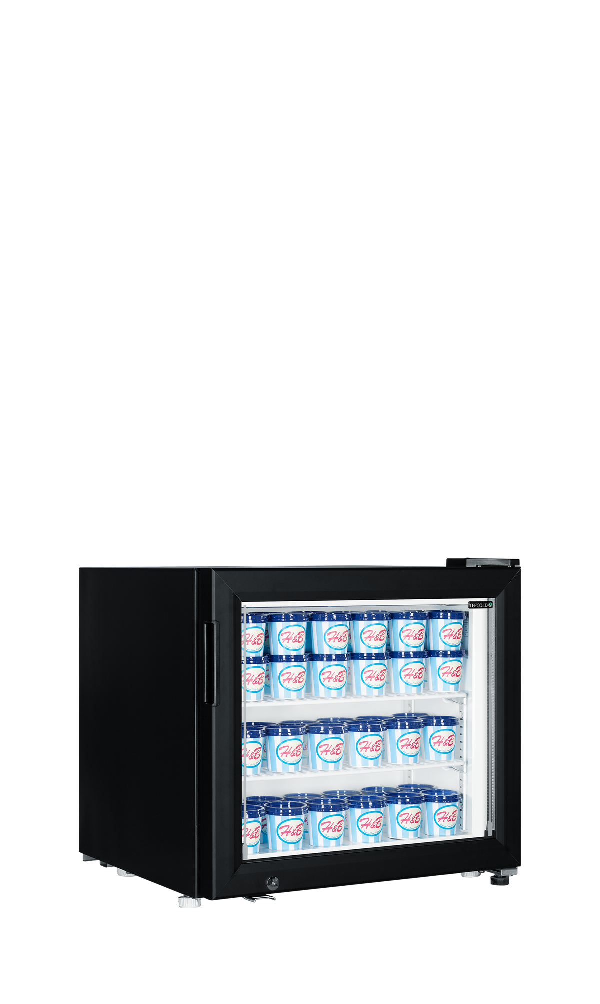Glass Door Display Freezer - UF50G Black