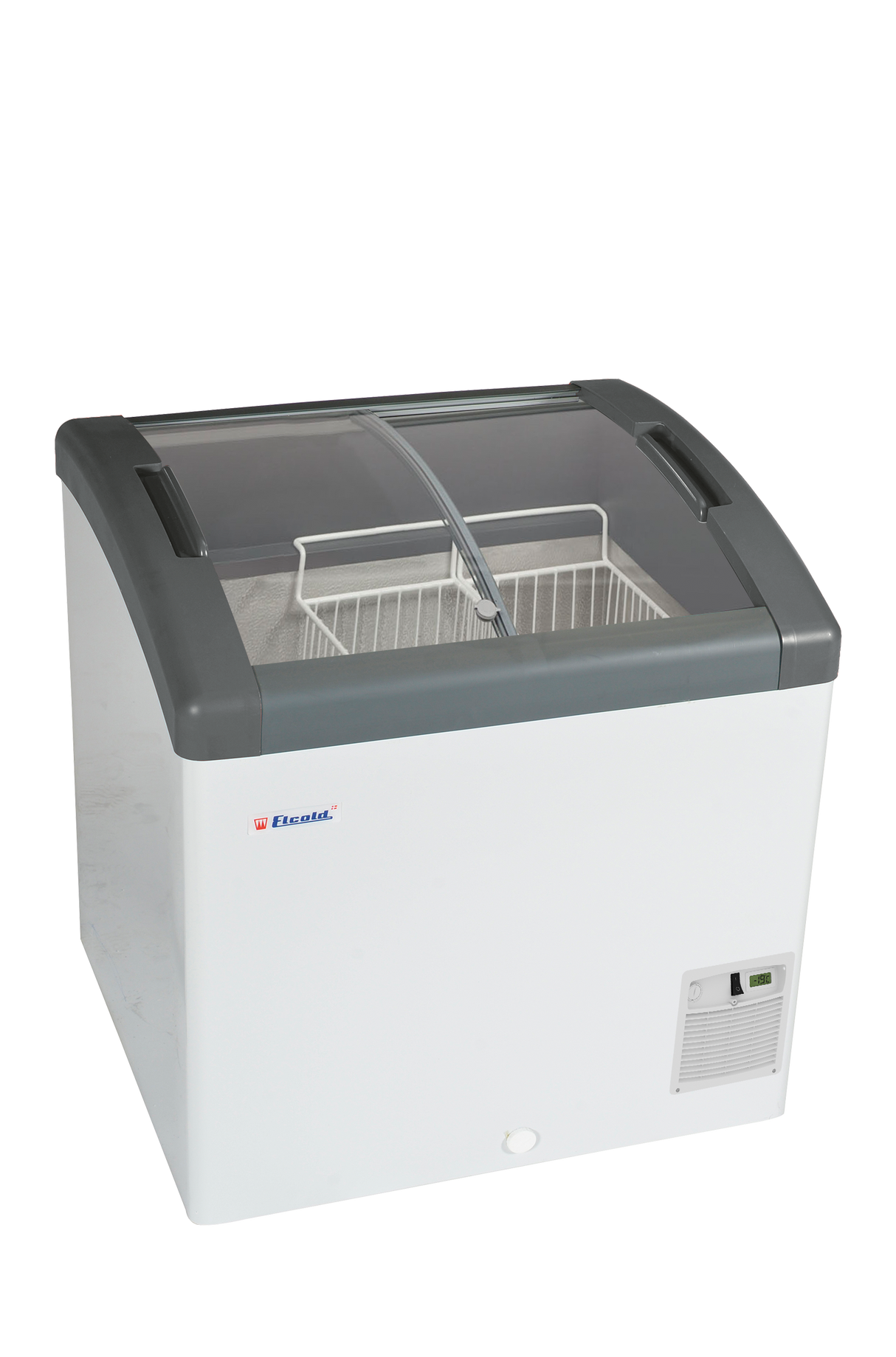 Elcold - Sliding Curved Glass Lid Chest Freezer - FOCUS 73