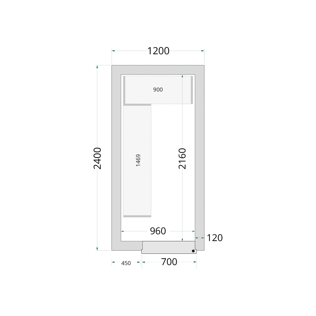 Cold Room Panels - Cold Room 120x240x220