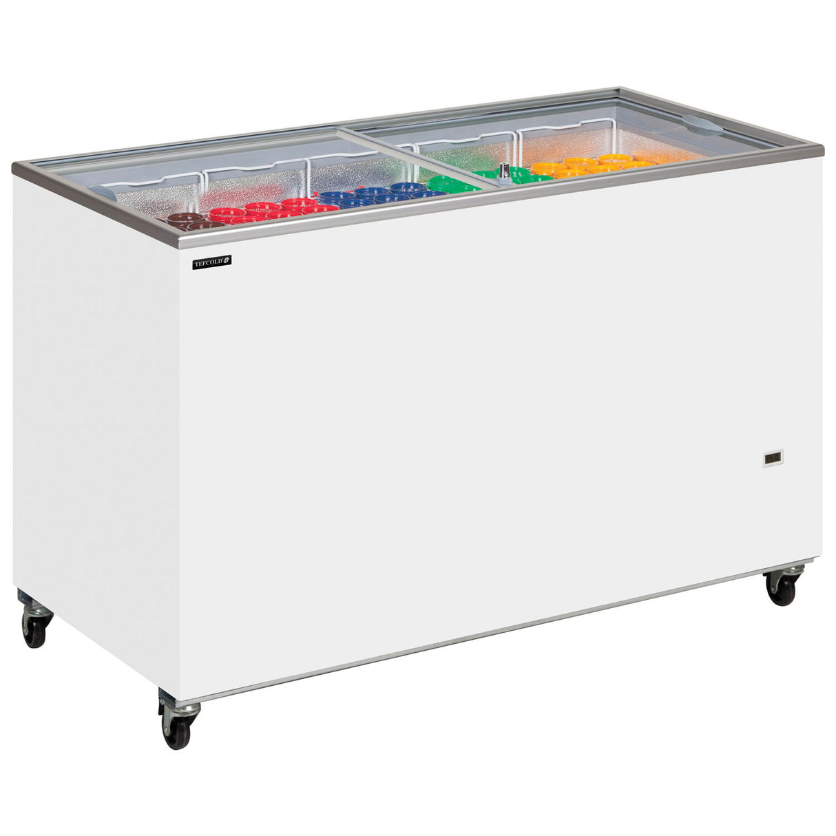 TEFCOLD - Sliding Flat Glass Lid Chest Freezer - IC400SC