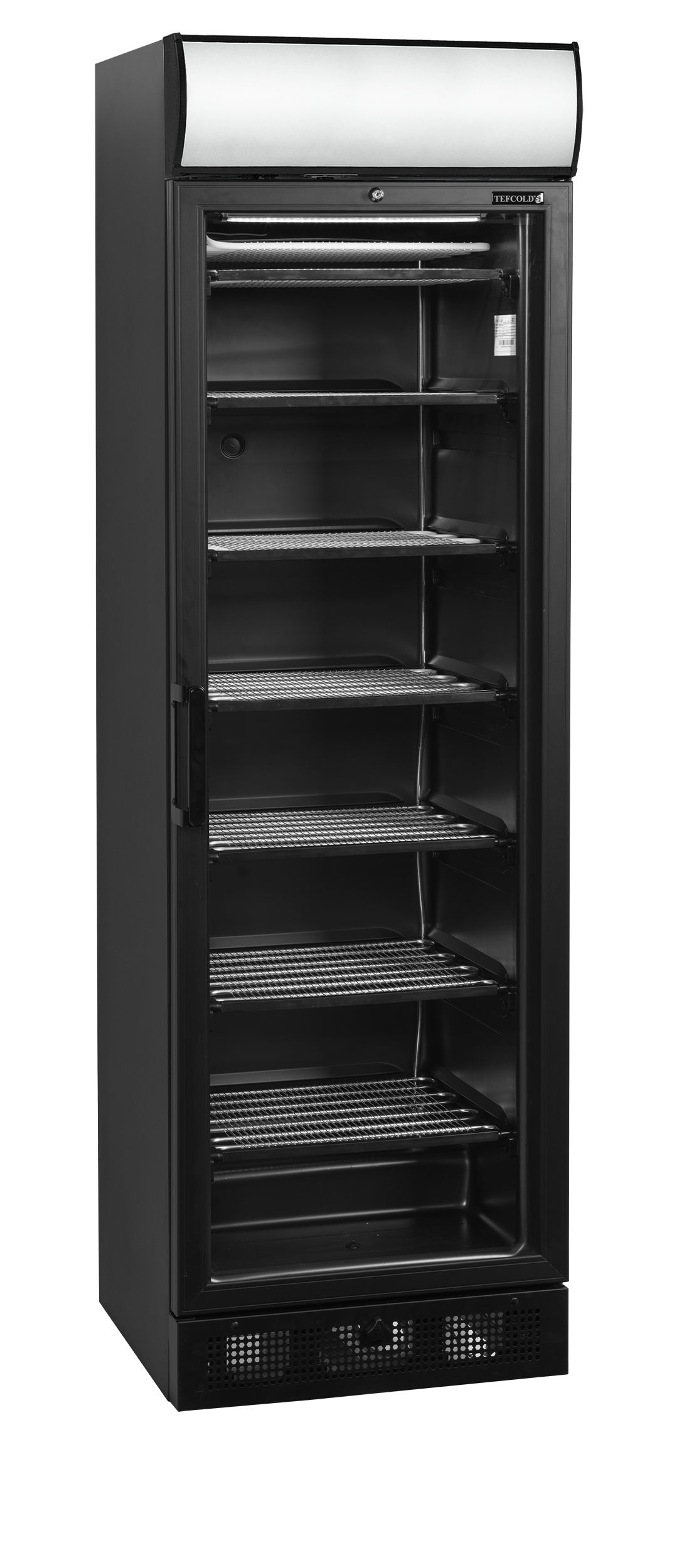 Glass Door Freezer - UFSC371GCP Black