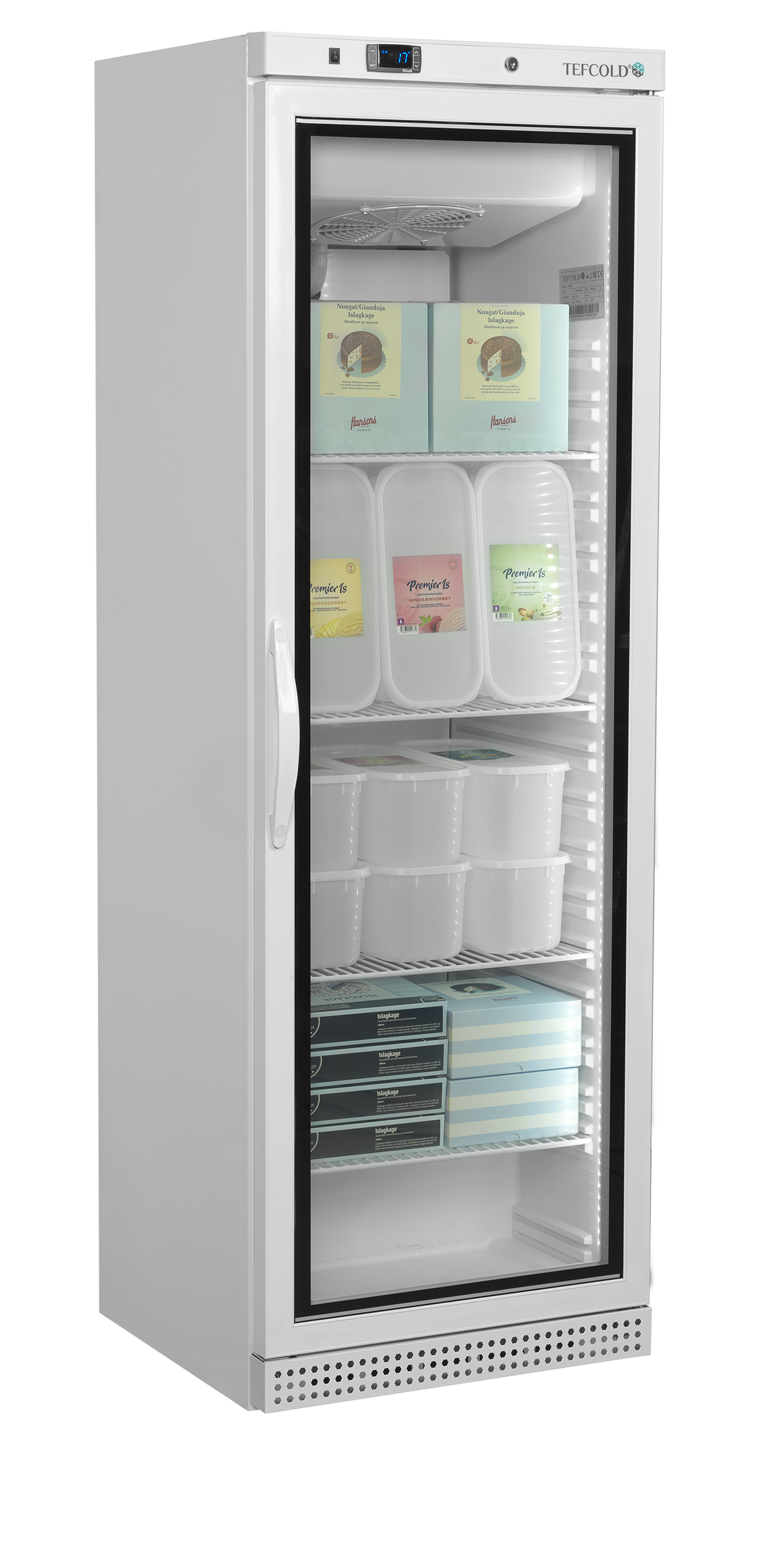 Glass door display freezer - UF400VGW