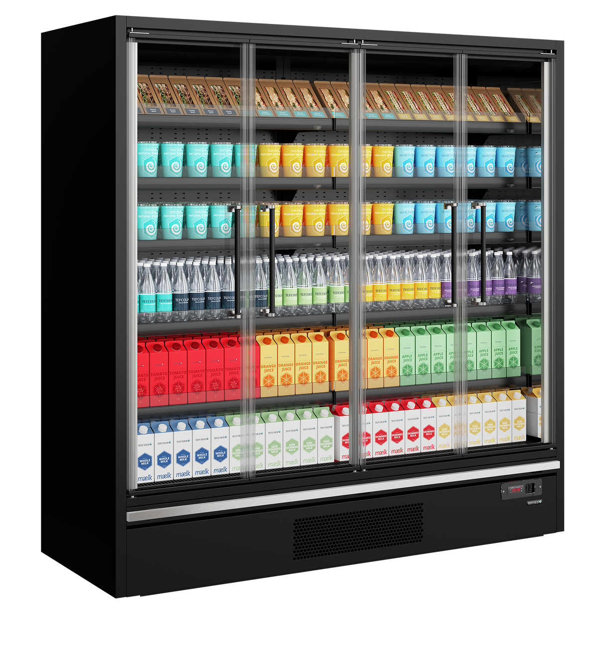 TEFCOLD - Multideck With Doors - Galaxy+ GP20FGD Black