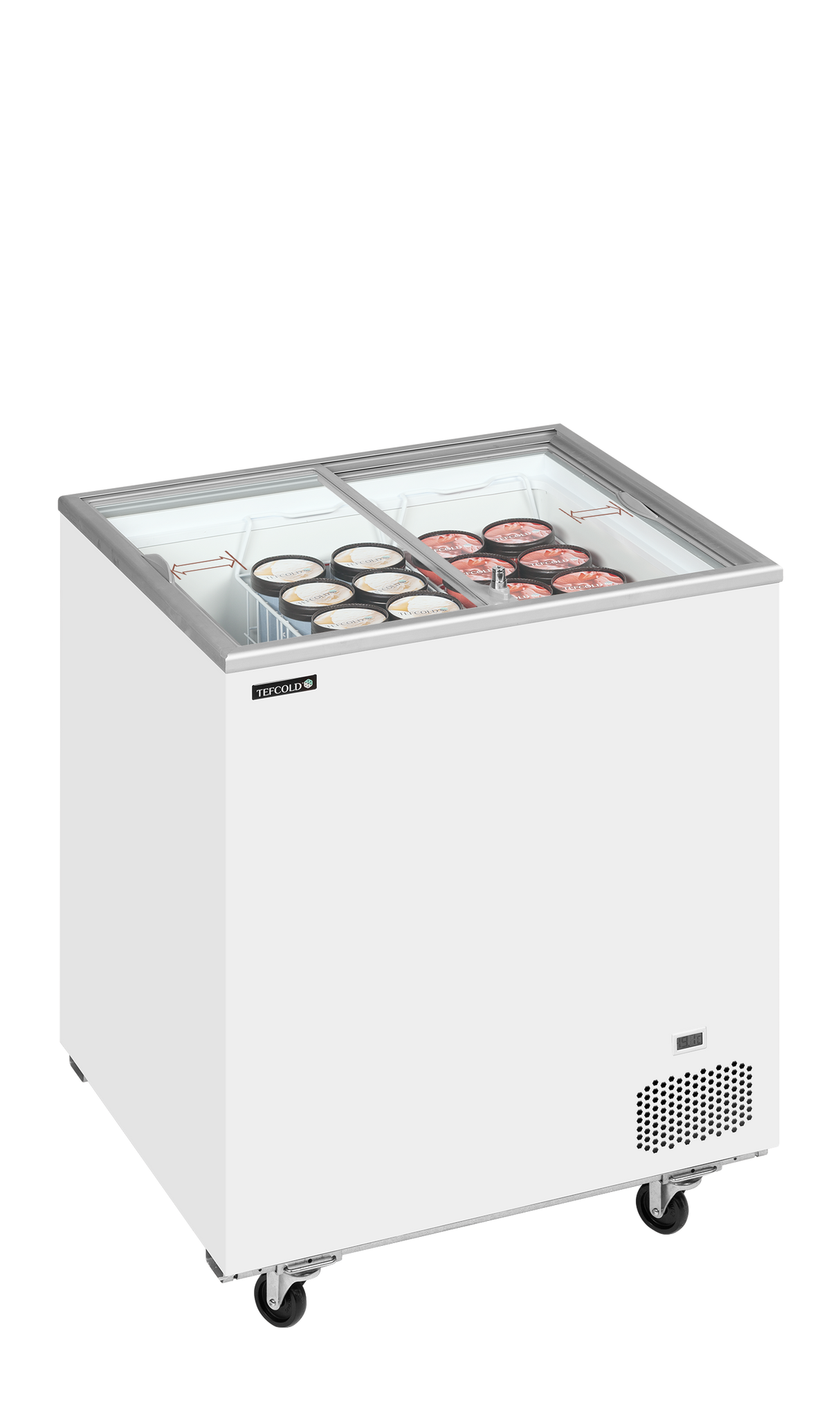 TEFCOLD - Sliding Flat Glass Lid Chest Freezer - IC201SC