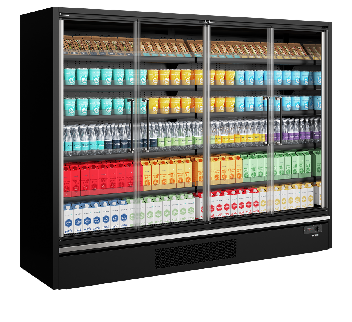TEFCOLD - Multideck With Doors - Galaxy+ GP26FGD Black