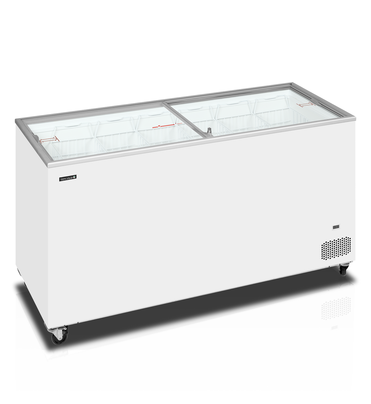 TEFCOLD - Sliding Flat Glass Lid Chest Freezer - IC501SC