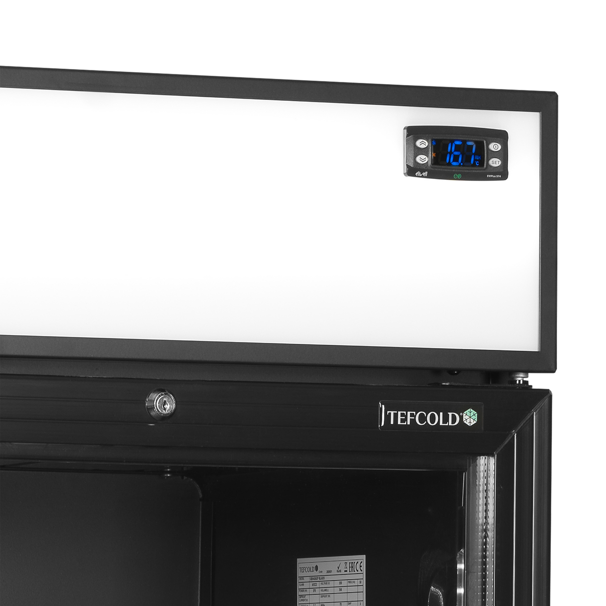 - - Glass Door Merchandiser - CEV435CP BLACK