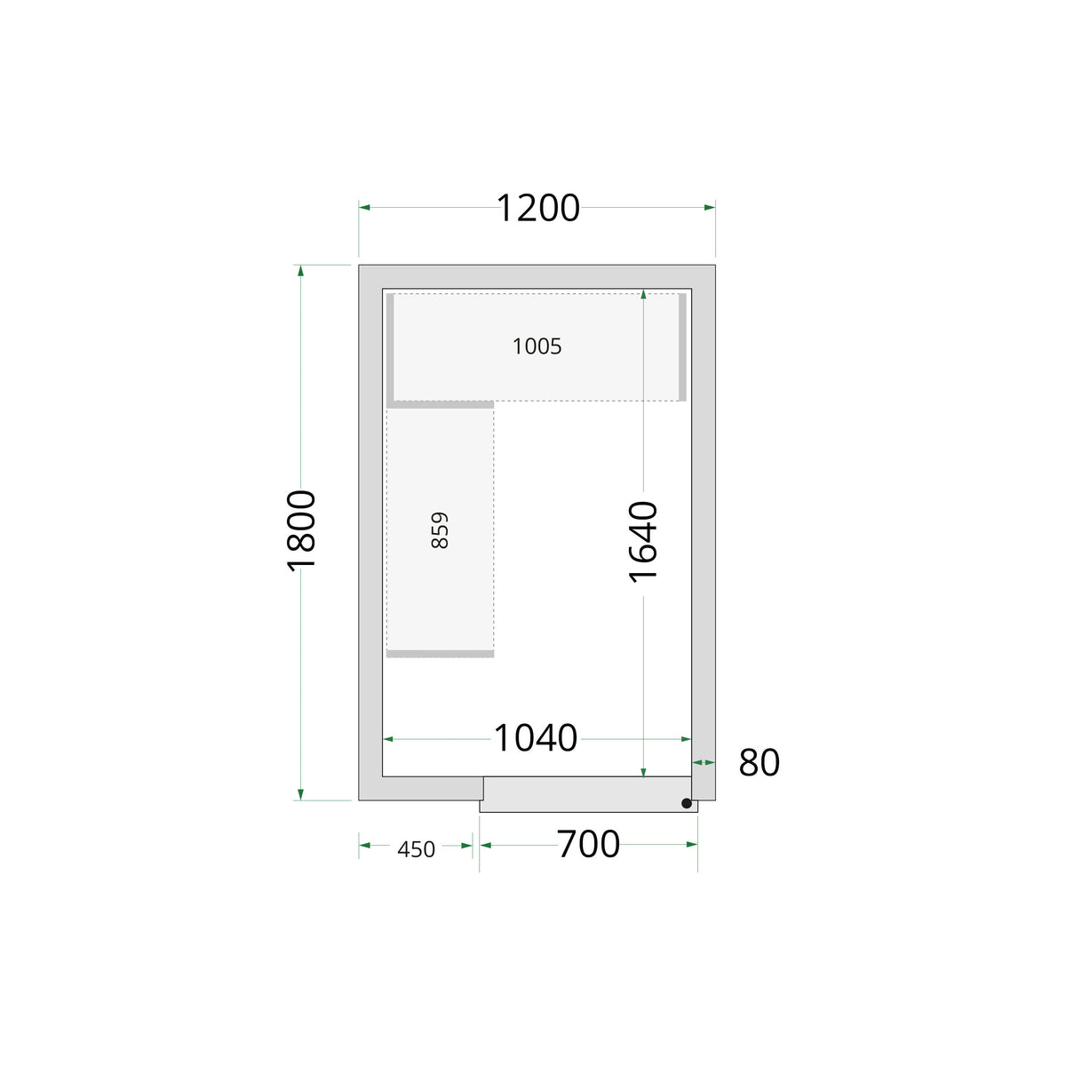 Cold Room Panels - Cold Room 120x180x220