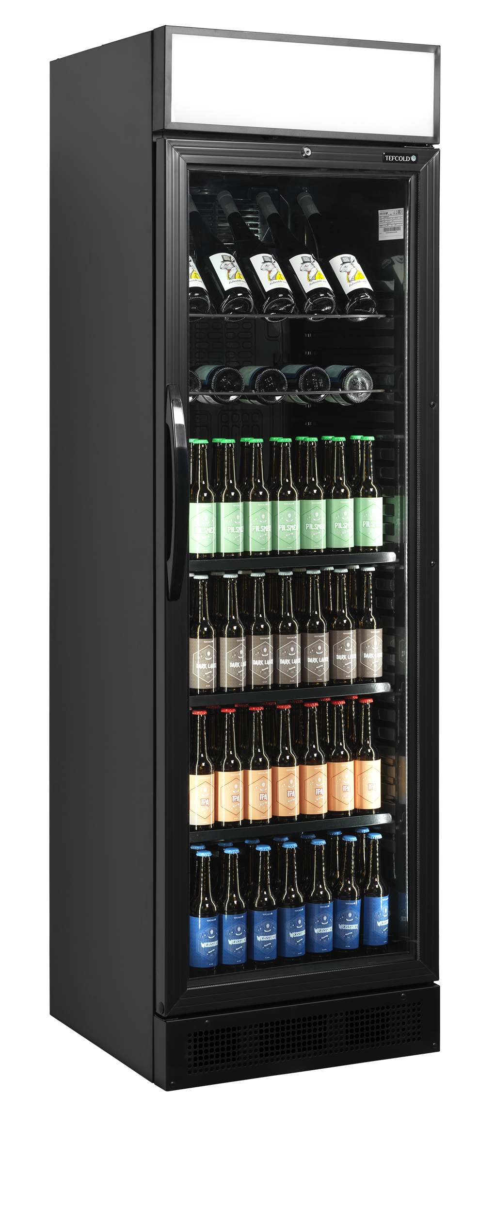 TEFCOLD - Glass Door Merchandiser - CEV425CP BLACK