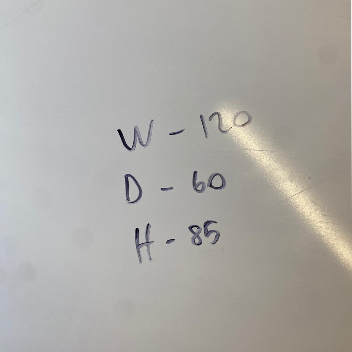 Commercial Sliding Door Cabinet 120x60x85cm - B Grade