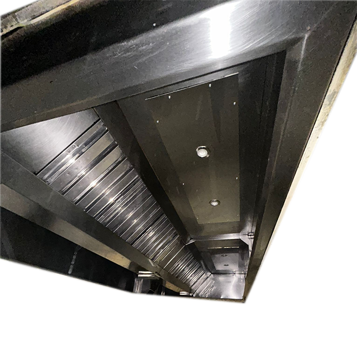 Commercial kitchen ventilation double side canopy 350x212x46cm - USED